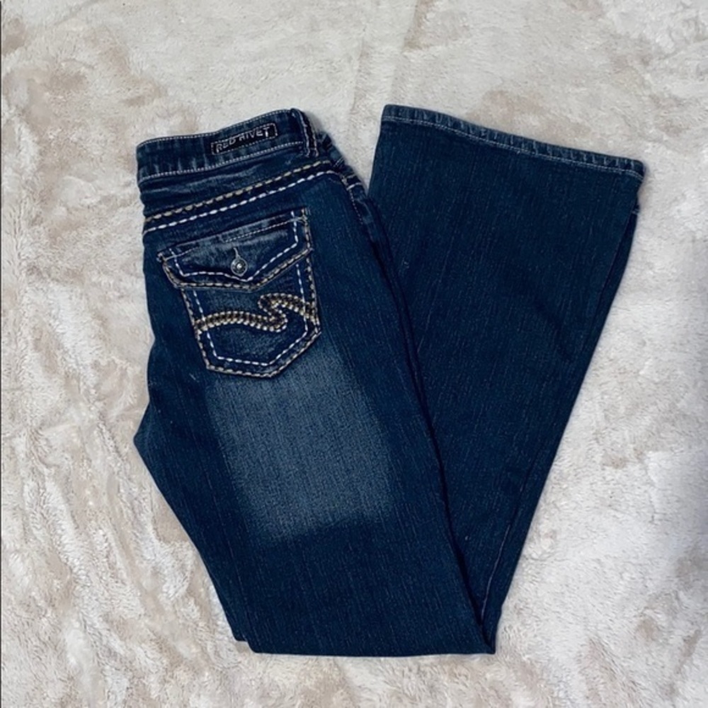 Red rivet jeans size 13
